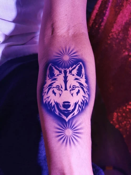 Airbrush wolf